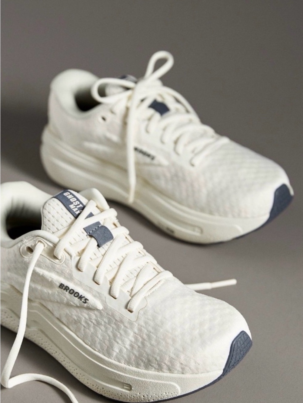 Brooks women’s Ghost Max 2 off white Athletic Running Shoes